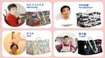 パラアーティスト4名の顔写真とトートバック