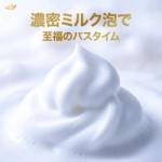 リニューアルでは、新たに泡立ちブースターを配合し、きめ細かく、クリーミーな泡立ちを実現